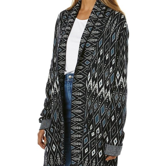 TIGERLILY Unma Navy Blue Longline Cardigan RRP$299 - Picture 3 of 16